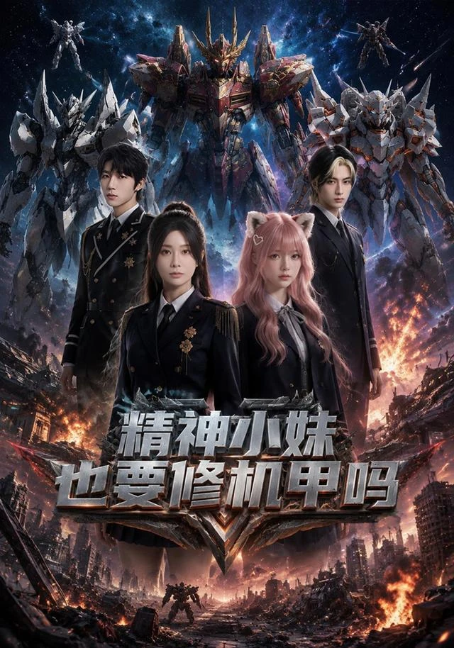 《精神小妹也要修机甲吗》官方海报